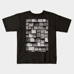 Simple Minimalistic Stone Wall, Faux Stone #14 Kids T-Shirt